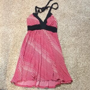 XOXO Red and White Geometric Dress